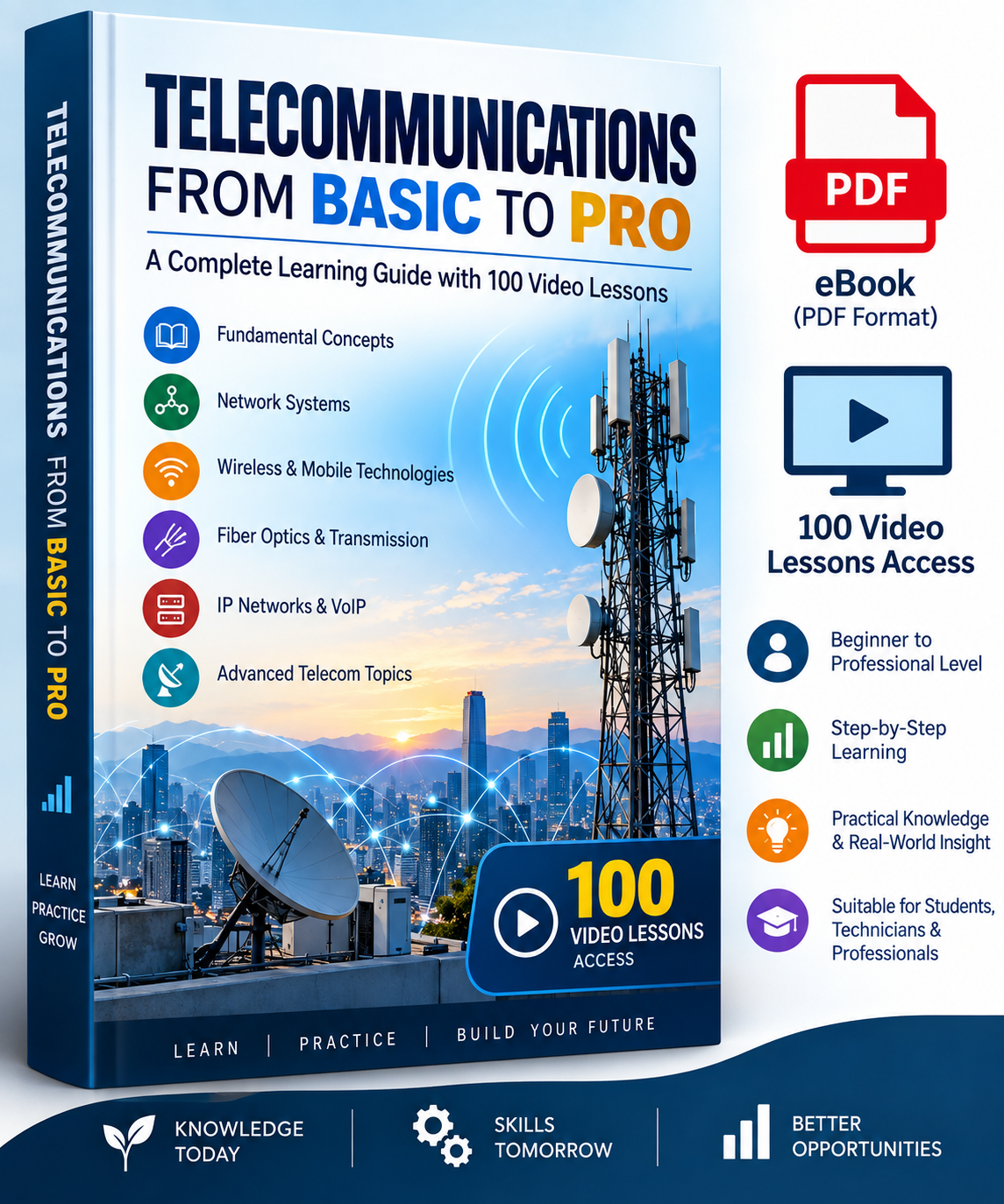eBook: Telecommunications: From Basic to Pro level in pdf including 100 Videos Access Link